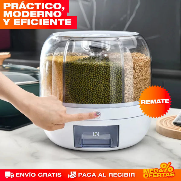 DISPENSADOR GIRATORIO 360º | ALIMENTOS Y GRANOS PROTEGIDOS