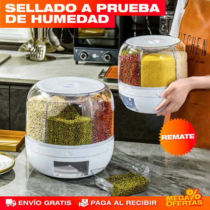 DISPENSADOR GIRATORIO 360º | ALIMENTOS Y GRANOS PROTEGIDOS