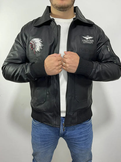 CHAQUETA INDIAN - CUERO GENUINO