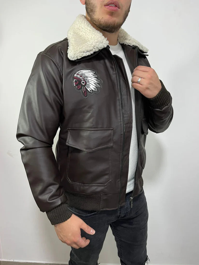 CHAQUETA INDIAN - CUERO GENUINO