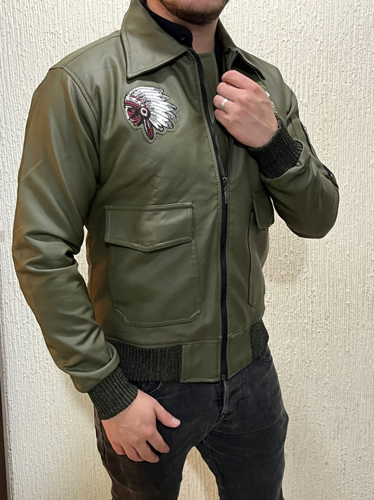 CHAQUETA INDIAN - CUERO GENUINO