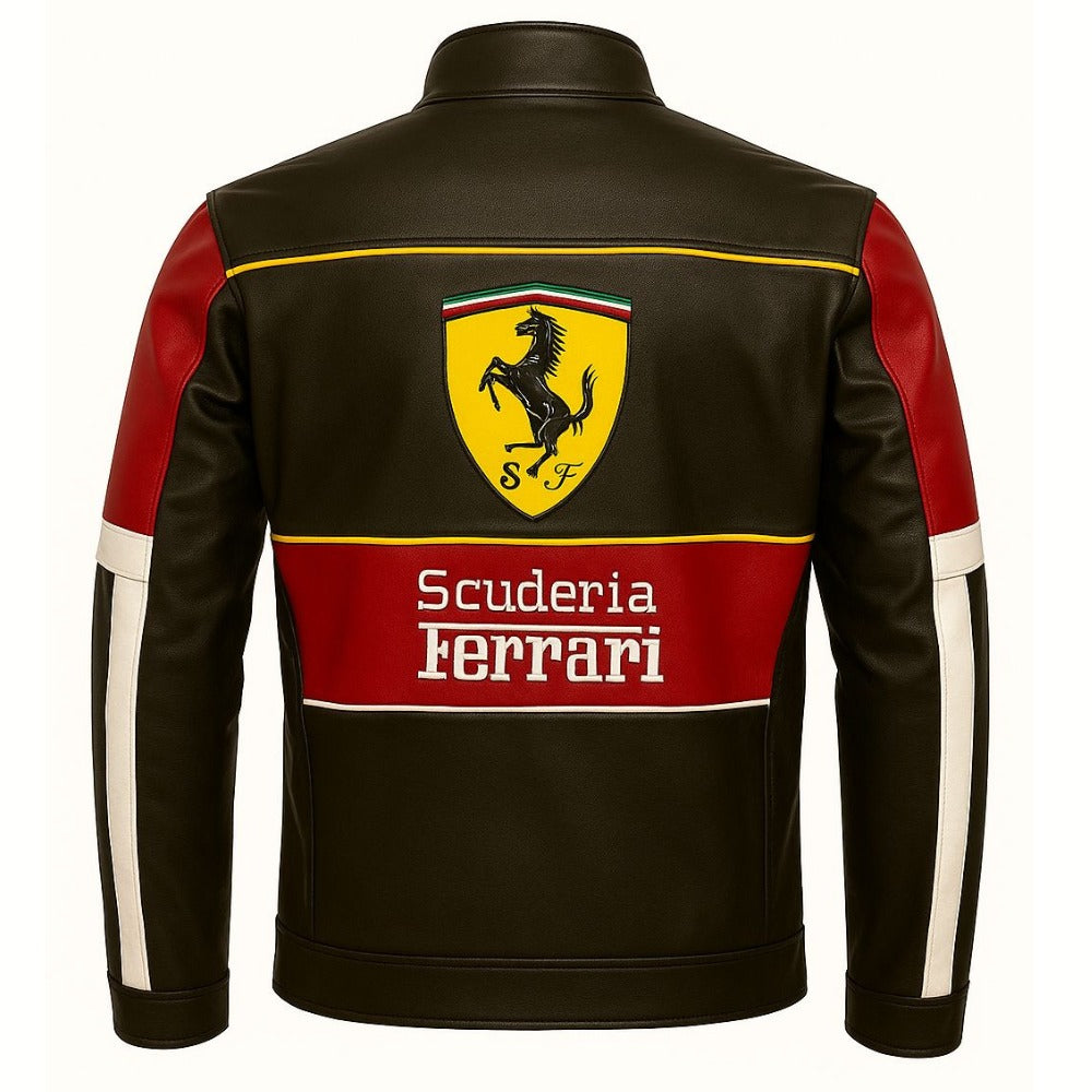 CHAQUETA LA FERRARI SCUDERIA - CUERO