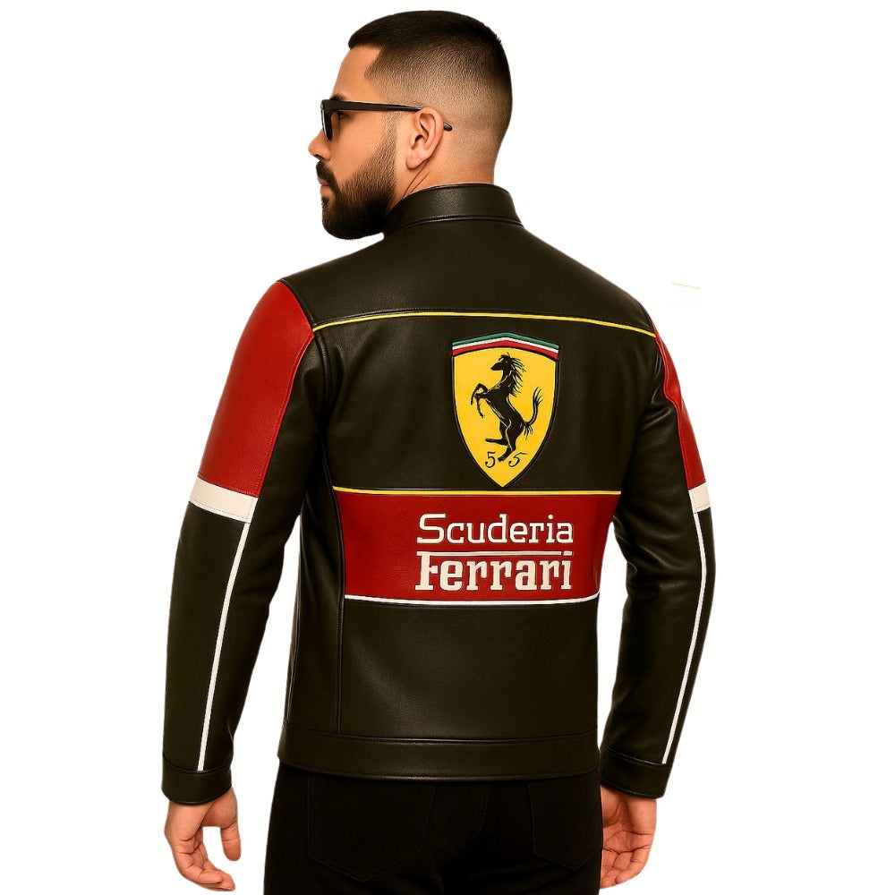 CHAQUETA LA FERRARI SCUDERIA - CUERO